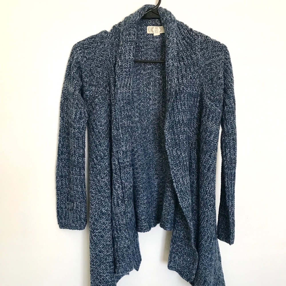 Blue Knitted Cardigan